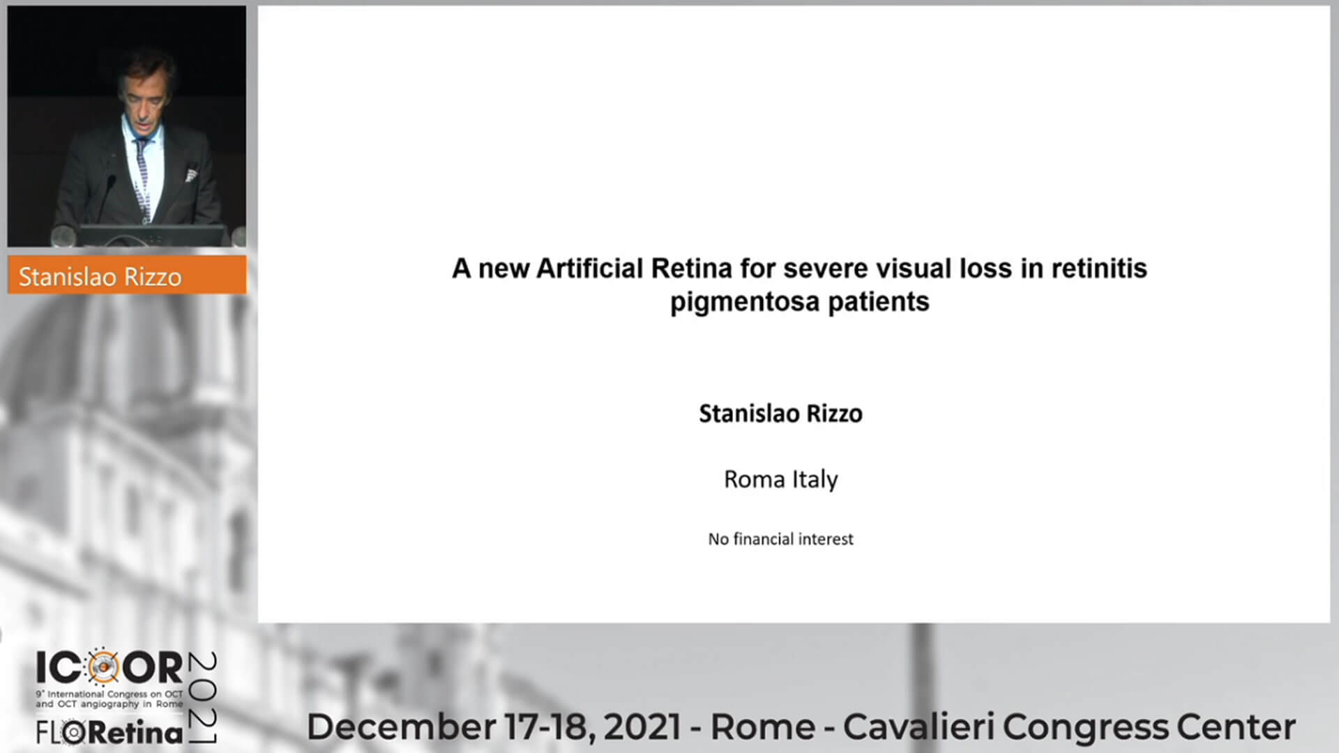 A new Artificial Retina for severe visual loss in retinitis pigmentosa patients