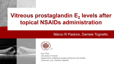 Vitreous prostaglandin e2 levels after topical NSAIDs administration